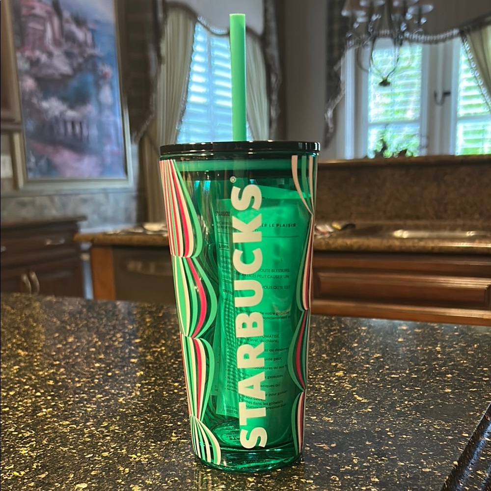 Starbucks Green Tumbler with Straw